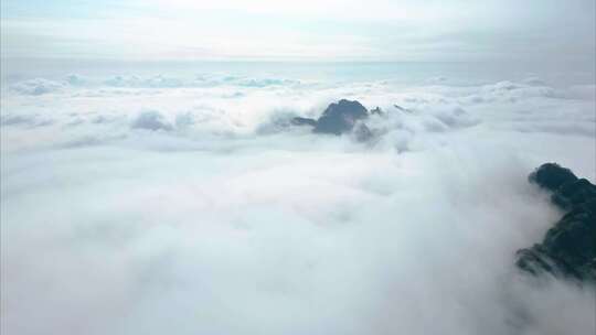 黄山云海延时风景视频素材航拍视频素材模板下载