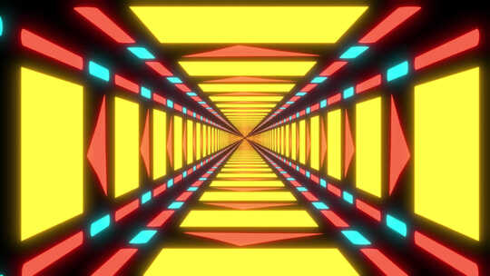 科幻通道数字背景穿梭