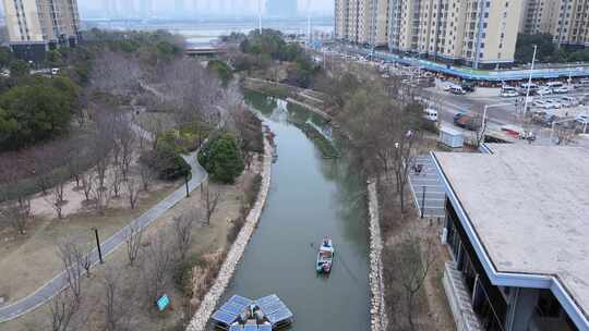 武汉洪山区东杨港航拍