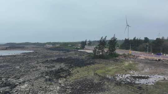 海南龙门激浪海岸航拍