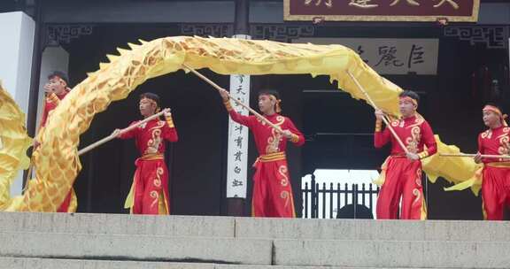 舞龙表演民俗素材