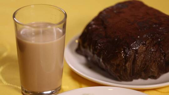 港式茶点椰子酥脏脏包丝袜奶茶视频素材模板下载