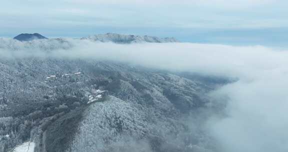 江西九江庐山风景区冬季雪景风光