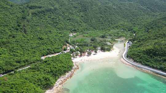 深圳大鹏南澳杨梅坑鹿嘴山庄海滨风光