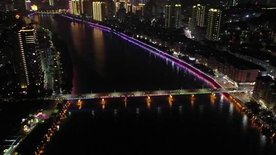 泉州夜景航拍晋江夜景安溪夜景唯美城市夜景