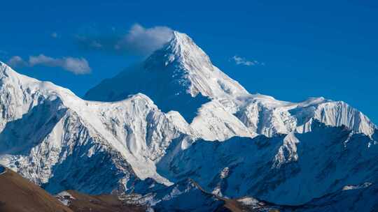 贡嘎雪山4k延时摄影