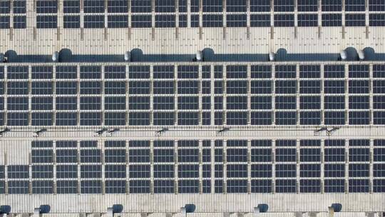 电网太阳能发电新能源航拍