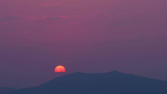 山日出延时山峰太阳升起来日出东山晨曦朝霞