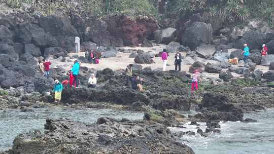 海南龙门激浪海岸航拍