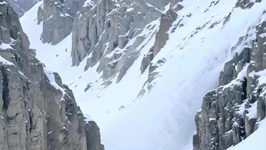 合集雪山震撼的雪崩