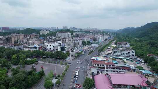 航拍贵阳市花溪区