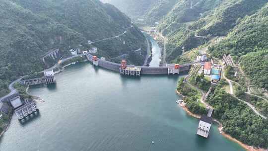 湖南省郴州市东江湖大坝风景 东江水电站