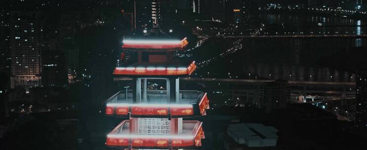 电影感重庆城市夜景