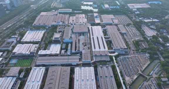 广州本田工厂园区鸟瞰全景