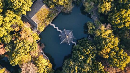航拍苏州园林 西园寺合集  4K