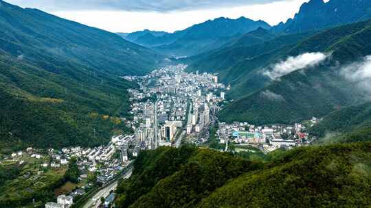 神农架地标延时航拍4k