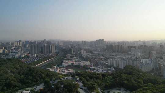 航拍福建泉州城市建设泉州大景