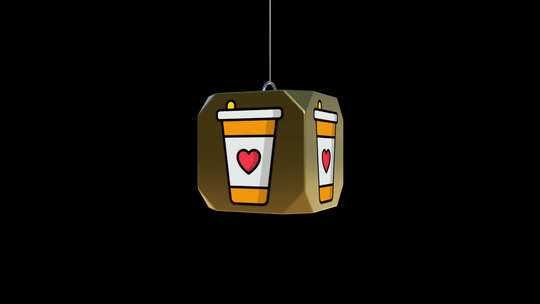 情人节咖啡图标动画视频素材模板下载