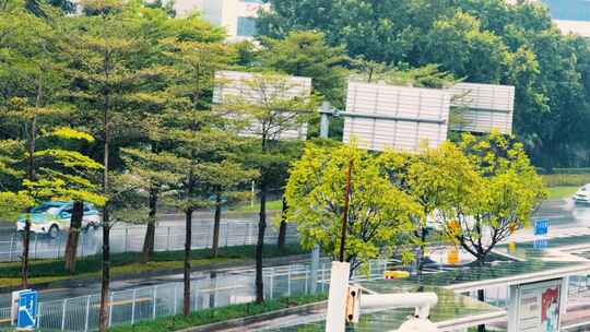 深圳雨天 道路车辆 0032