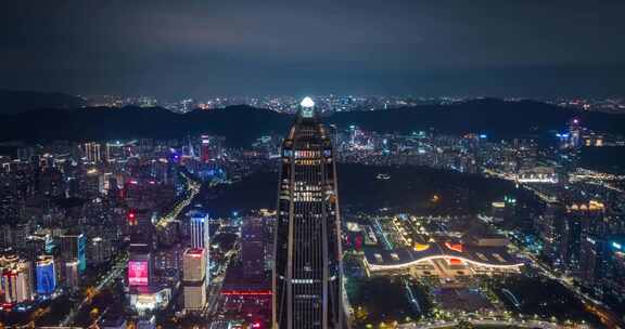 福田夜景航拍延时