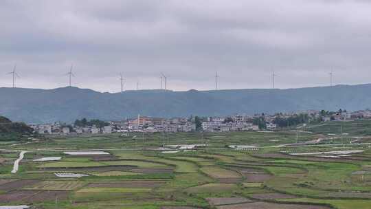 贵州龙里县村寨航拍