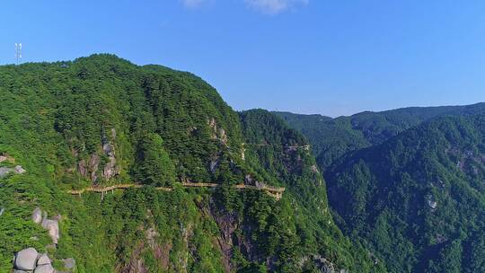 明月山青云栈道视频素材模板下载