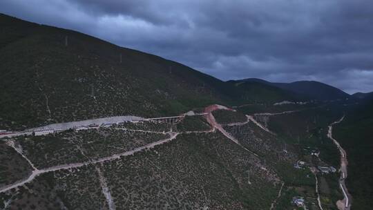 盘山国道航拍