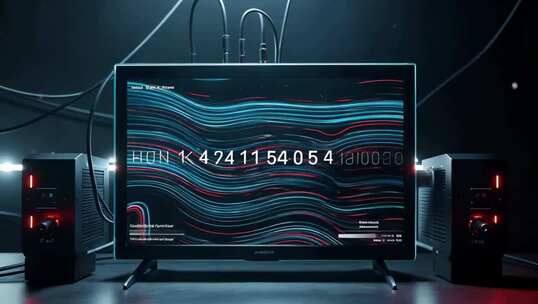 电脑显示器及音频设备展示