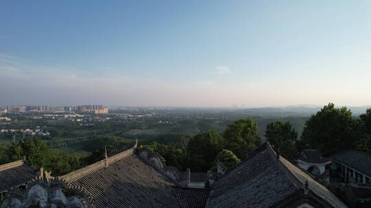 大山中风景航拍