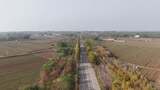 乡村公路航拍田野风光高清在线视频素材下载