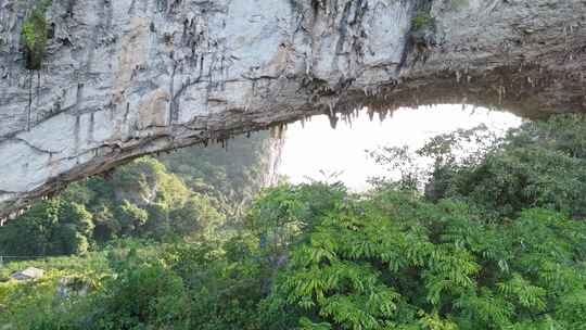 广西桂林平乐月亮山航拍