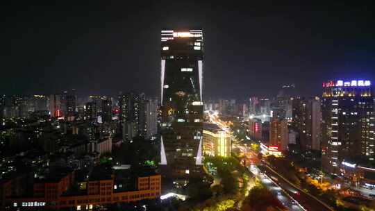 福建莆田夜景莆田商务区夜景