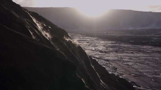 吸烟，火山，火山，景观