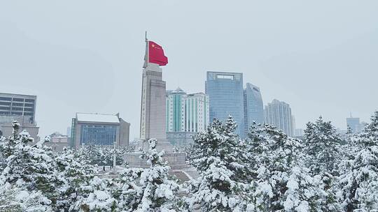 八一广场雪景5