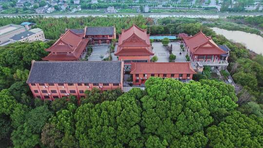 生态环境人文建筑山顶寺庙