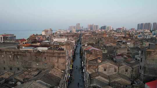 广西北海老城历史文化街区航拍