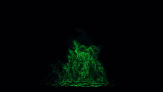 4k魔幻绿色神秘火焰素材 (12)