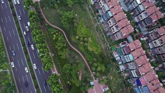 5k青岛黄岛黄海沙滩海边建筑别墅海边交通视频素材模板下载