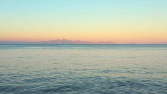 海浪沙滩 日落 黄昏 晚霞