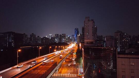 延安西路高架夜景