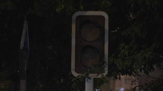 红绿灯 路口信号灯视频素材模板下载