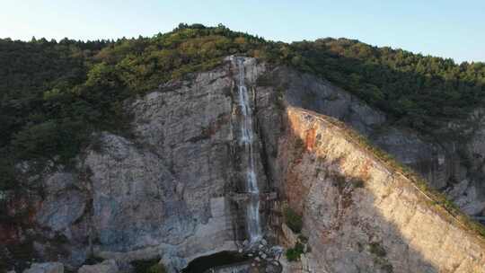 南京汤山矿坑公园风光航拍素材