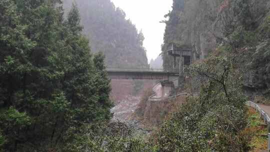 宝成铁路四川广元市朝天区八庙沟段