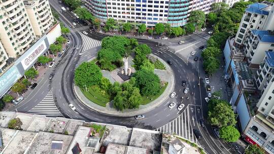 航拍广东云浮城市宣传片城市风光