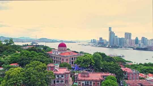 厦门 鼓浪屿 八卦楼 海边 建筑 大气 风景