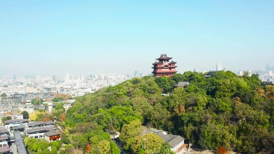 浙江省杭州市城隍阁景区航拍