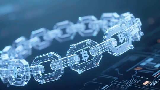 透明比特币区块链素材