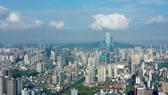 4K航拍长沙城市地标全景