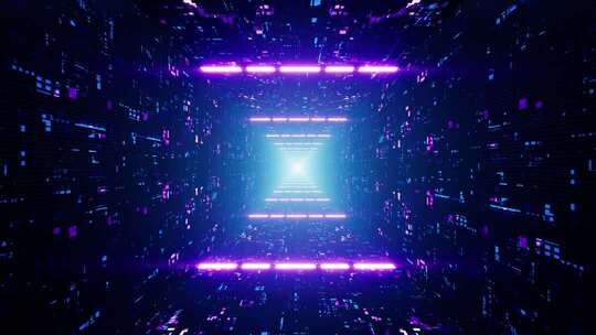 科技感隧道穿梭素材