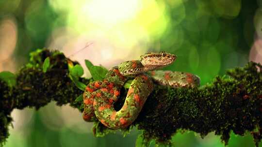 树上盘绕的蛇